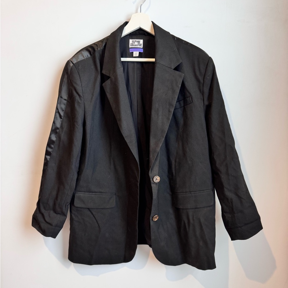 Future Collective Kahlana Barfield Brown Blazer Jacket Size Large